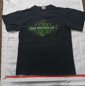 A Perfect Circle Thirteenth Step Black T-Shirt with Green Graphic